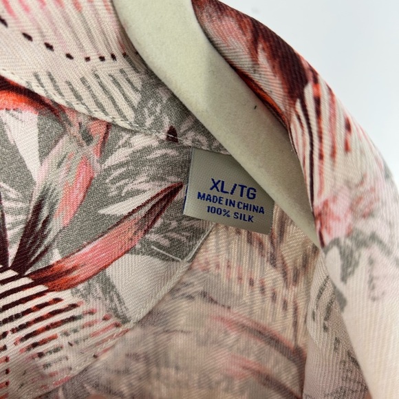 Tommy Bahama, Tropical Silk Print Men's Shirt - Picture 3 of 7
